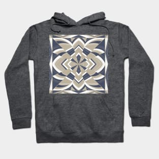 Hall of mirrors - navy & beige Hoodie